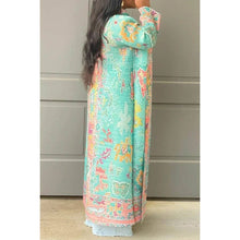 Load image into Gallery viewer, FREE SIZE OPEN FRONT PLEATED LONG JACKET COAT