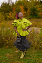 Load image into Gallery viewer, PLUS TIERED LAYERES MIDI SKIRT