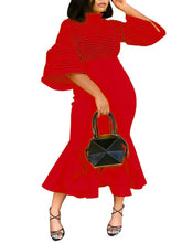 Load image into Gallery viewer, Fabulous Red Mermaid Dress