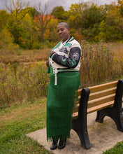 Load image into Gallery viewer, Classy Fringe Skirt Green