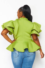Load image into Gallery viewer, Plus Boss Peplum Top
