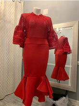 Load image into Gallery viewer, Fabulous Red Mermaid Dress