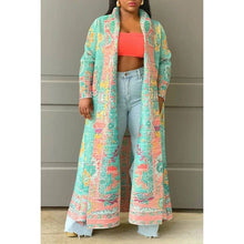 Load image into Gallery viewer, FREE SIZE OPEN FRONT PLEATED LONG JACKET COAT