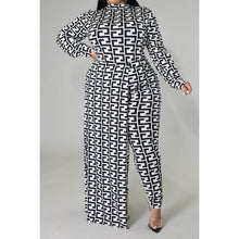 Load image into Gallery viewer, Plus Size Printed Angle 2pc Set