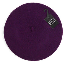 Load image into Gallery viewer, Ladies Wool Beret: Dark Purple
