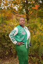 Load image into Gallery viewer, Varsity Cropped Jacket
