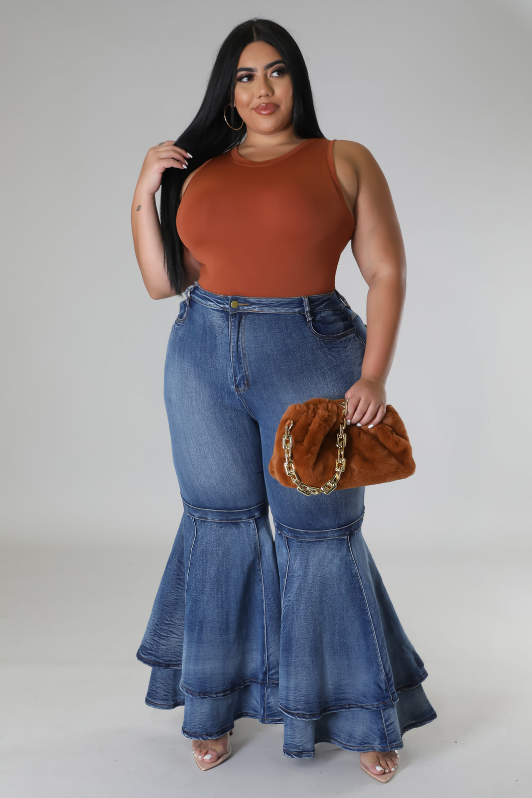 Spicy Retro Bell Bottom Jeans