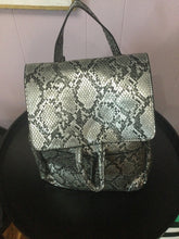 Load image into Gallery viewer, Snakeskin Backpack
