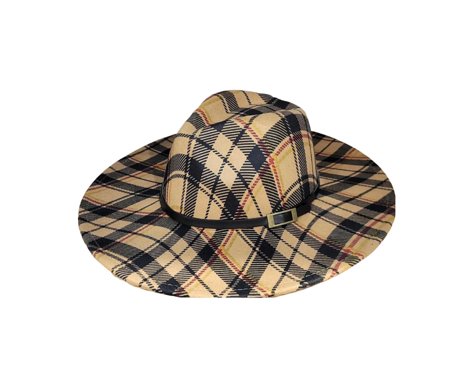 Plaid Fedora Hat